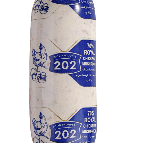 کالباس 70 درصد گوشت مرغ با قارچ